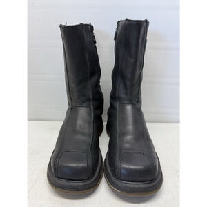 Vtg 90s Dr Martens 9788 Made England Biker Style Boots Black Leather UK 8 US 9